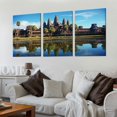 thumbnail image 2 of Nawypu  Ancient Khmer Cambodia&nbsp;Architecture Canvas Art Print Wall Decor - 12''x16''X3 Panels, 2 of 4