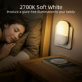thumbnail image 7 of YOOVEE Plug-in Dimmable Night Light with Sensor, Warm White LED,4-Pack for Bedroom, Bathroom, Hallway - Kids & Adults, 7 of 7