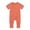 Orange, variant on IROINID Clearance Cotton Neutral Onesies Newborn Baby Girls Boys Bodysuit Summer Short Sleeve Zipper One-piece Romper Jumpsuit,Pink