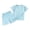 01-Light Blue, variant on 6M-7Y Baby Boys Girls Pajama Sets Toddler Soft Comfy Round Neck Short Sleeve and Shorts Sleepwear Jammies 2Pcs Pjs Blue