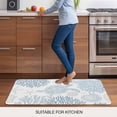 thumbnail image 6 of Blue Coastal Turtle Door Mat Indoor Outdoor, Ocean Coral Nautical Non Slip Welcome Mat with Rubber Backing, Absorbent Fabric Front Door Mats Entryway Rug for Home Patio Entrance 16"x24", 6 of 8