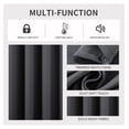 thumbnail image 4 of TiaGOC Blackout Curtains 96 Inch Length 2 Panels Set, Thermal Insulated 95 Long Curtains& Drapes 2 Burg, Room Darkening Grommet Curtains for Living Room Bedroom Window (W52 x L95 Inch, Dark Grey), 4 of 8