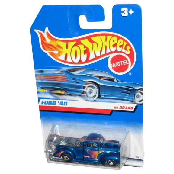 Hot Wheels Blue '40 Ford 20/40 (1997) Mattel Toy Truck