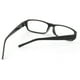 Unisex Rectangle Full Rim Frame Plain Glass Spectacles Glasses Black Clear – image 3 sur 3