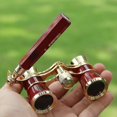 thumbnail image 1 of 3x25 Gafas Telescopio binocular con mango Kit de accesorios para mujer Telescopio elegante Regalo para mujer y niña Anteojos de ópera dorados, 1 of 5