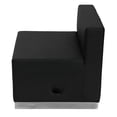 thumbnail image 5 of HERCULES Alon Series Black Leather Chair with Brushed Stainless Steel Base, 5 of 5