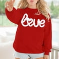 thumbnail image 6 of Women'S Sweatshirt Womens Long Sleeve Sweatshirt Pullover Tops for Women Red Plain Crewneck Sweatshirt Women'S Fall Sweatshirt Women'S Clothing, 6 of 6