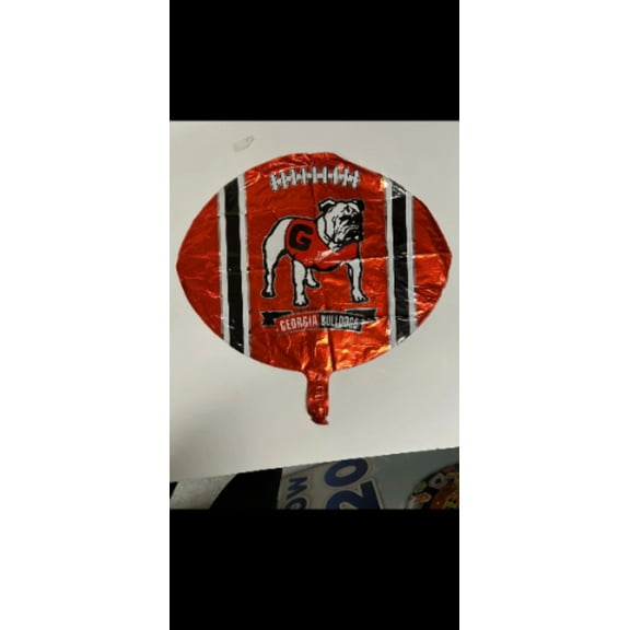 18" UNIVERSITY OF GEORGIA Bulldogs Orange Football Balloon  Party Supplies Decorations Foil Mylar Balloon