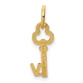 thumbnail image 4 of Pendentif Charme Collier Monogramme Initiale Lettre V en Or Jaune 14k, 4 of 8