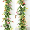 thumbnail image 4 of OAVQHLG3B Easter Garland,70.8inch Spring Garland for Mantle,Easter Decorations for Home,Easter Spring Garland with Eggs and Flower, Indoor & Outdoor Holiday Parties Display, 4 of 8