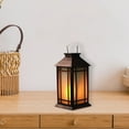 thumbnail image 3 of LED Solar Frosted Glass Pane Lantern Red, 3 of 3