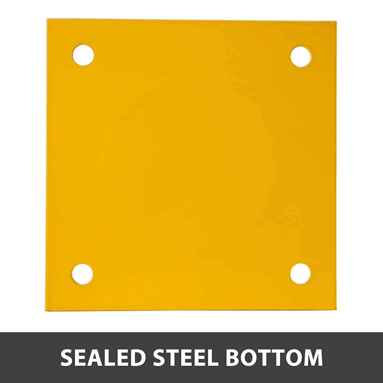 Safety Bollard Steel Bollard Post Steel Barrier 42/"H 5.5/"D Yellow Signs Pipe