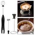 thumbnail image 3 of Espumador de leche eléctrico, licuadora de café portátil para chocolate caliente, Negro, 3 of 6