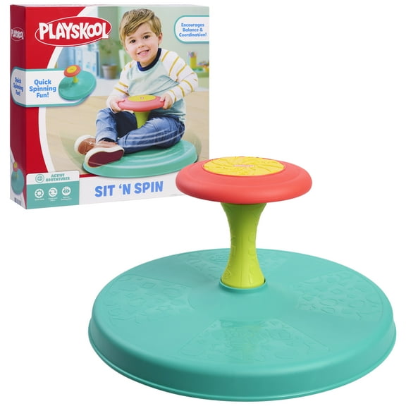Playskool Sit ’n Spin Activity Toy, Spinning Seat, Kids Ages 18 Months and up, Hasbro Licensed