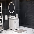thumbnail image 3 of Water Creation Derby 24" Hardwood Single Bathroom Vanity in White/Chrome, 3 of 9