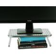 thumbnail image 5 of Mind Reader Support de Moniteur, Rehausseur de Moniteur pour Ordinateur, Portable, Bureau, iMac, 2 Pack, Métal, Argent, 5 of 5