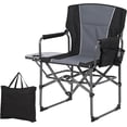 thumbnail image 2 of Ourlova Oversized Directors Camping Chair - 1 PCS, Portable, Aluminum, with Side Table, 2 of 8