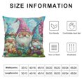 thumbnail image 5 of Chilfamy  Happy Easter Gnome Cute Funny  Decorative Throw Pillow Cases Sofa Cushion Covers for Couch Bedroom Living Room Car Home Decor，Multi-Size, 5 of 5