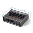 thumbnail image 2 of Audio Interface Professional Recording XLR Audio Interface DSP Reverb 48V Phantom Power Sound Card 16bit/48kHz Resolution Plug and Play for Music Recording Online Karaoke Vocal Recording, 2 of 6