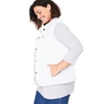 thumbnail image 3 of Woman Within Plus Size Stretch Denim Vest Jean Vest, 3 of 6