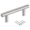 thumbnail image 1 of 10pcs T Barra de tracción 4 "(100 mm) Longitud 10 mm DIA Gabinete de acero inoxidable Tiradores de 2,5" (64 mm) Distancia del centro del orificio, 1 of 6