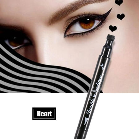 WALFRONT 4 Styles Long Lasting Double-headed Liquid Eyeliner Pencil Stamp Eye Decoration Cosmetic, Liquid Eyeliner Pencil,Eyeliner