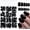 Black, variant on 240 count Nude  Press  Nails Medium Square  Nails Press ons Square  Tips False Nails Colored  Nails Presson Artificial Fingernails with Tabs for Women Girls