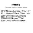 thumbnail image 2 of Transit Auto Front Left (Driver Side) Hub Bearing Assembly Suspension Upper Lower Ball Joint Outer Tie Rod End & Sway Bar Stabilizer Link Kit (5Pc) for Car Nissan TITAN Armada INFINITI QX56 K7T-106777, 2 of 11