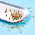 thumbnail image 5 of U8MO 100pcs 5mm Brass Round Metal Beads Real 18K Gold Plated Loose Spacer Beads Craft, 5 of 7