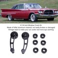 thumbnail image 3 of Door Window Crank Handle, Black Coating 4 1/4 Inch Lightweight Easy Install Window Crank Handle Kit  for Hot Rod, 3 of 7