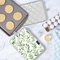 thumbnail image 5 of Yayeee Pot Holders Kitchen Heat Resistant with Pocket 7"x9.8" Cotton Oven Cooking Hot Pads, Green Leafy Pattern., 5 of 7