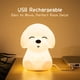 thumbnail image 4 of Luz de noche para habitación infantil, luz de noche para niñas, regalos para bebés y niños pequeños, lindas luces de noche de cachorros, lámparas de silicona blandas, guardería suave, recargable, 4 of 5