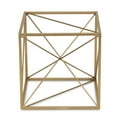 thumbnail image 3 of Cheungs Large Decorative Golden Cube With Abstract Center Design, 3 of 3