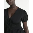 thumbnail image 4 of Scoop Women’s Mini Dress with Puff Sleeves, Sizes XS-XXL, 4 of 4