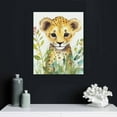 thumbnail image 4 of COMIO Baby Safari Nursery Wall Decor Pictures Cute Animal Wall Prints on Canvas Jungle Nursery Safari Decor gifts for Room, Framed Wall Art, 4 of 4
