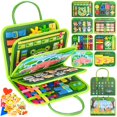 thumbnail image 1 of Juguete Montessori Busy Board Asten para niños de 4 años, color verde, 1 of 7