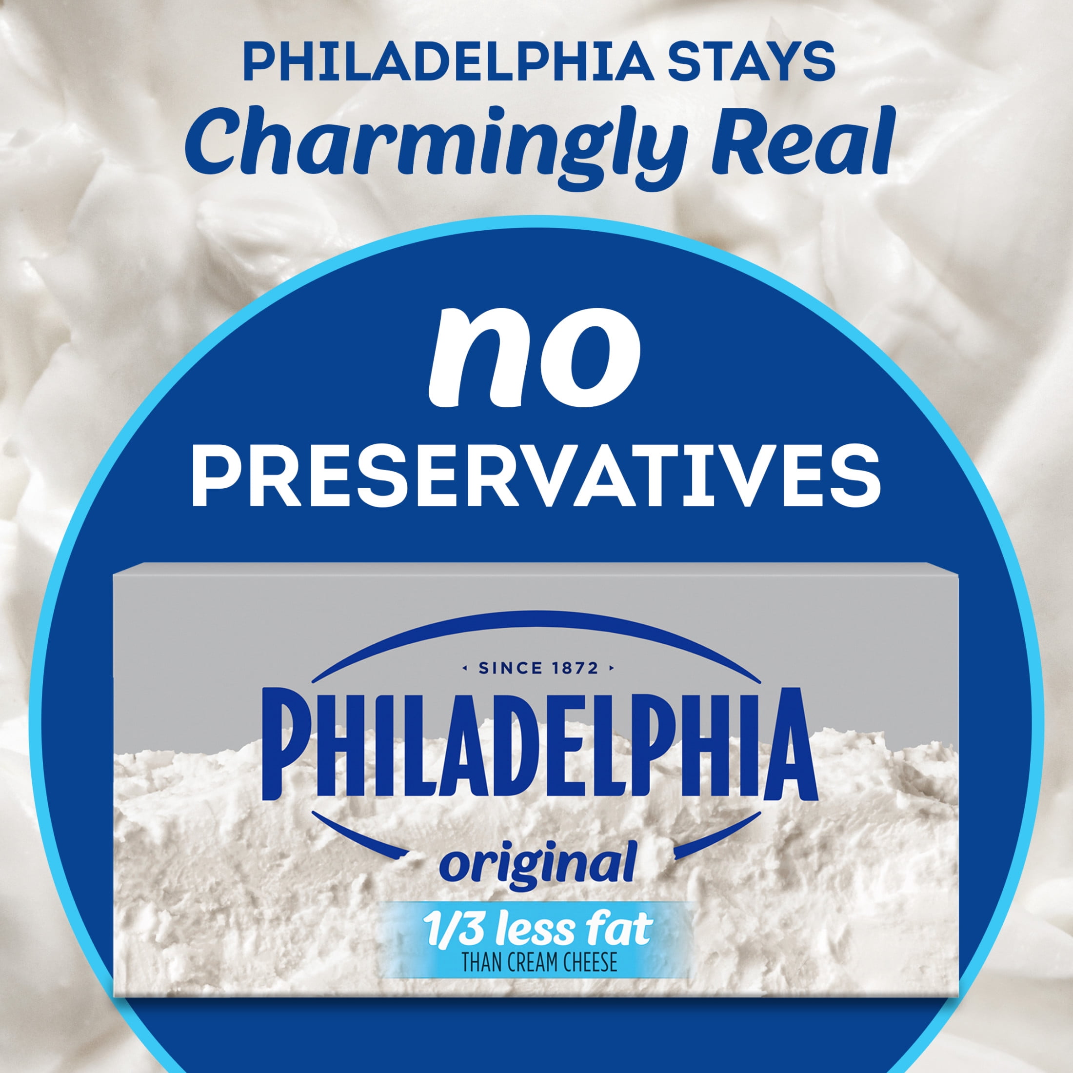 Philadelphia Neufchatel Cheese, 1 Block, for Recipes and Baking, 1/3 Less Fat, No Artificial Preservatives, Flavors or Dyes, 8 oz