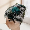 thumbnail image 3 of Unisex Cap Club Cosplay Hat Ripped Short Hair Camouflage Color Matching Elastic Beanie Hand Made Windproof Warm Knitted Hat, 3 of 10