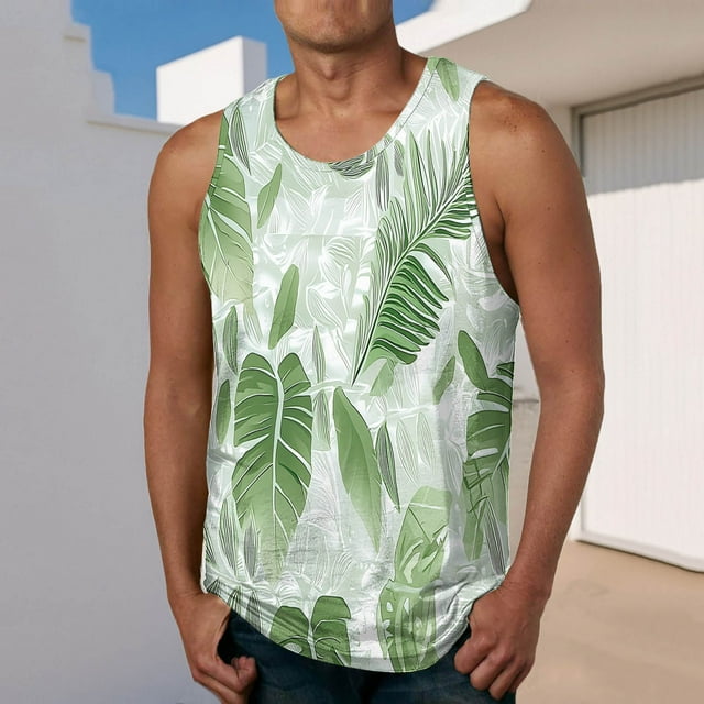 Camiseta sin mangas de cuello redondo para hombre, ropa deportiva para el hogar, pijamas, camiseta de color liso, blusa deportiva de poliéster para hombre