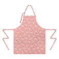 thumbnail image 2 of Pink Cow Heart Pattern Apron-Garden Aprons for Women with Pockets-Cotton Linen Waterproof Kitchen Cooking Gardening Aprons Adjustable for Kitchen,Cooking,BBQ and Salon 33x27 Inch, 2 of 7
