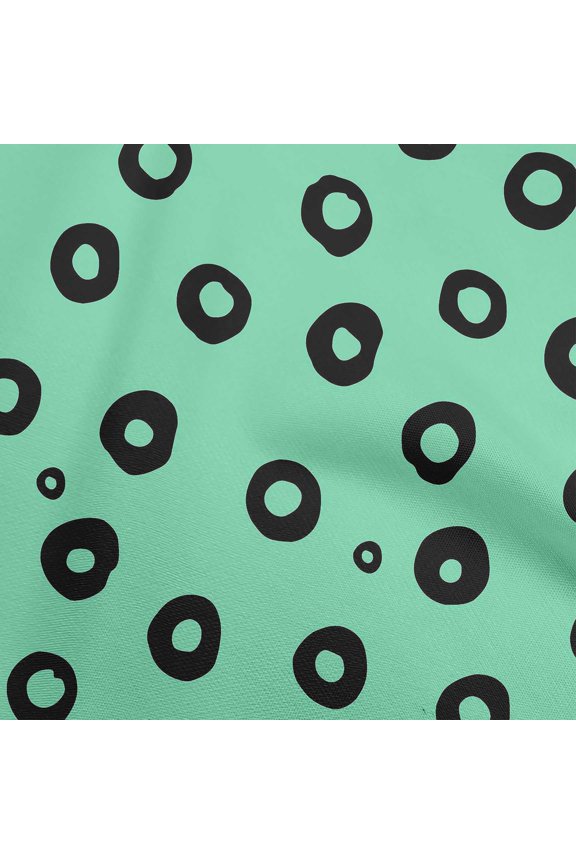 Polyester Spandex Sea Green Fabric Polka Sewing Craft Projects Fabric Prints By Yard 56 Inch Wide-RB