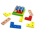 thumbnail image 4 of Rompecabezas De Juguetes Para Niños Clasificador De Formas Bloques Geométricos Preescolares Juegos De Apilamiento Para Niños Aprendizaje Tempra, 4 of 6