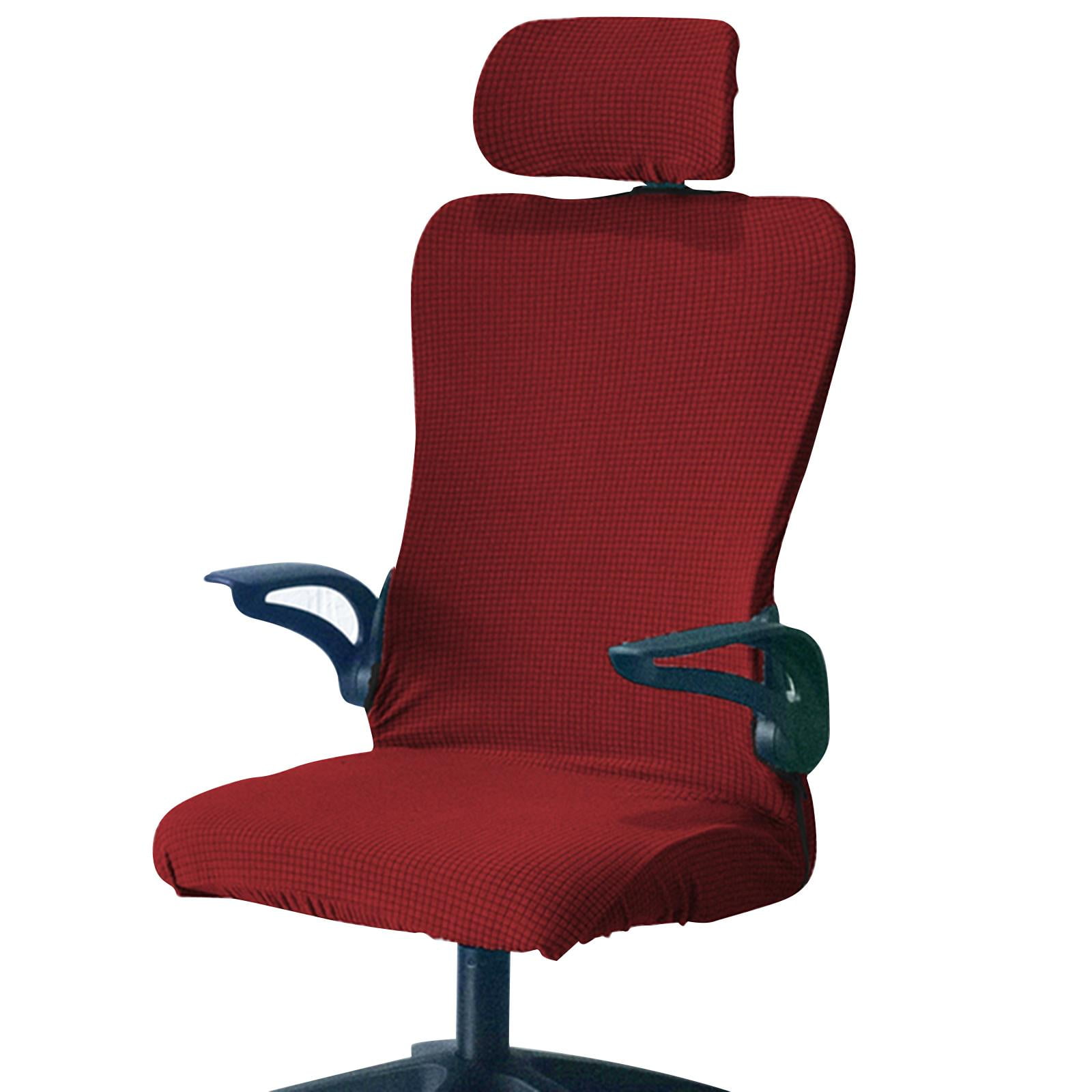 Elastic Stretch Office Chair Seat Covers With Headrest Cover Ergonomic For Dining Room Home