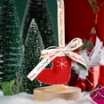 thumbnail image 4 of Adornos navideños para colgar en el coche, calcetines navideños con conos de nieve y lazos para colgar en el árbol de Navidad, decoración navideña para puertas, suministros para fiestas navideñas., 4 of 4