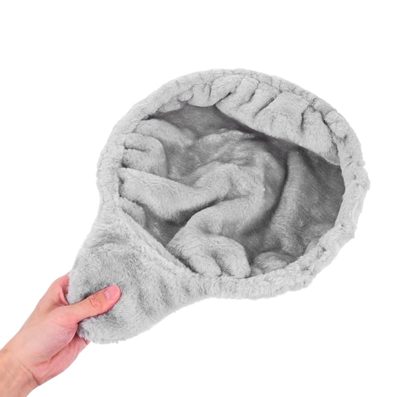 Toyvian Soft Plush Cat Hammock with Frame Attachment for Cat Tree Cozy Resting Space Light Grey