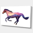 thumbnail image 2 of Illustration Double Exposition Cheval - Grande Impression sur Toile Animal, 2 of 4