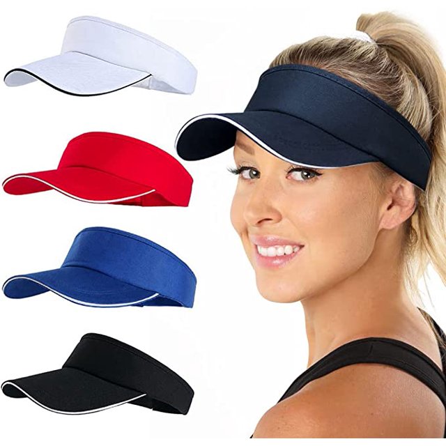 gorras con visera para el sol, unisex, ajustables, transpirables y absorbentes del sudor, para golf, ciclismo, pesca, tenis, correr JFHHH pequeña