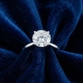 thumbnail image 4 of Pompeii 4ct Solitaire Moissanite Engagement Ring 14k White Gold 10MM (G/H,VVS1), 4 of 5