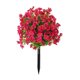 thumbnail image 1 of Árbol topiario artificial con flores violetas, arbustos artificiales para exteriores con estaca para decoración de jardín y porche., 1 of 8