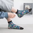 thumbnail image 5 of Bingfone Colorful Flowers Design Patterned Men's Women's Casual Cotton Socks, 5 of 5
